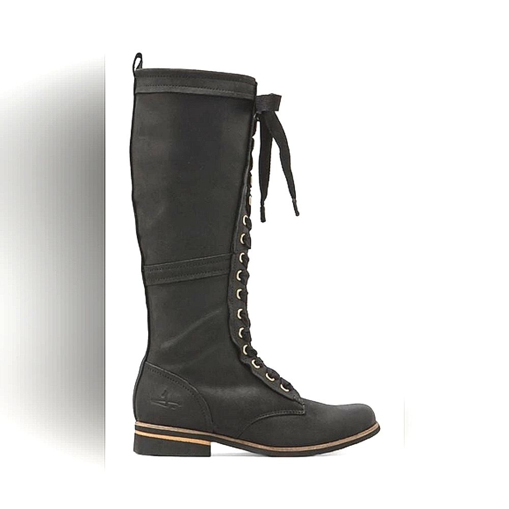 J. Shoes Empire Black Leather Boots Size 8